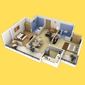 3D plan thehouseofdreams